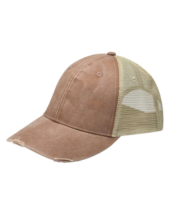Front view of Ollie Distressed Cap