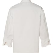 Back view of Button Chef Coat With Thermometer Pocket