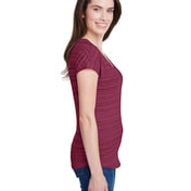 Side view of Ladies’ Streak V-Neck T-Shirt