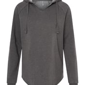 Front view of Women S Lightweight California Wave Wash Hooded Sweatshirt
