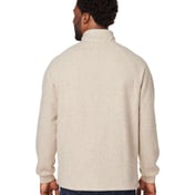 Back view of Aura Sweater Fleece Quarter-Zip Pullover