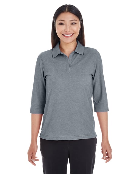 Front view of Ladies' Pima-Tech Oxford Piqué Polo