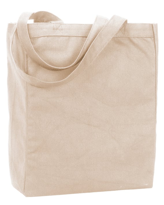 Front view of Allison Recycled Cotton Canvas Tote