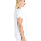 Side view of Ladies’ Curvy V-Neck T-Shirt
