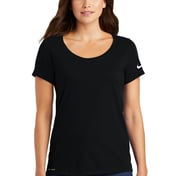 Front view of Ladies Dri-FIT Cotton/Poly Scoop Neck Tee