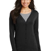 Front view of Ladies Modern Stretch Cotton Cardigan