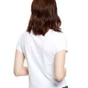 Back view of Ladies’ Short Sleeve Crop T-Shirt
