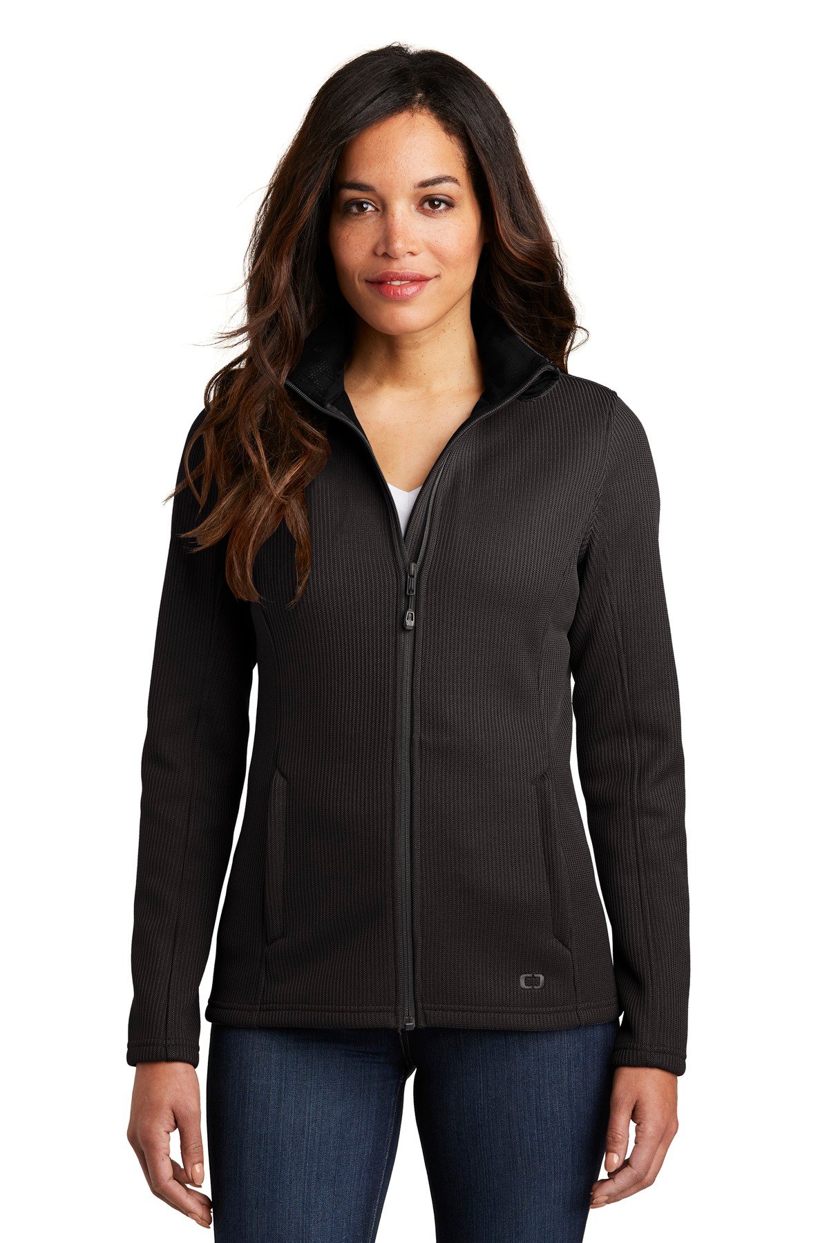 Front view of Ladies Grit Fleece Jacket