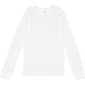 Front view of Youth Baby Rib Pajama Top