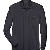 Front view of Pinnacle Performance Long Sleeve Piquéé Polo With Pocket