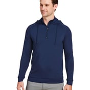 Front view of Vandyke Quarter-Zip Pullover Hooded Sweatshirt