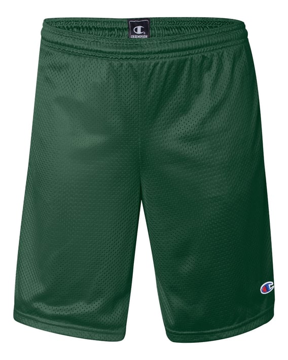 Front view of Polyester Mesh 9″ Shorts With Pockets