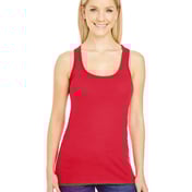 Front view of Ladies’ Spandex Performance Racer Tank