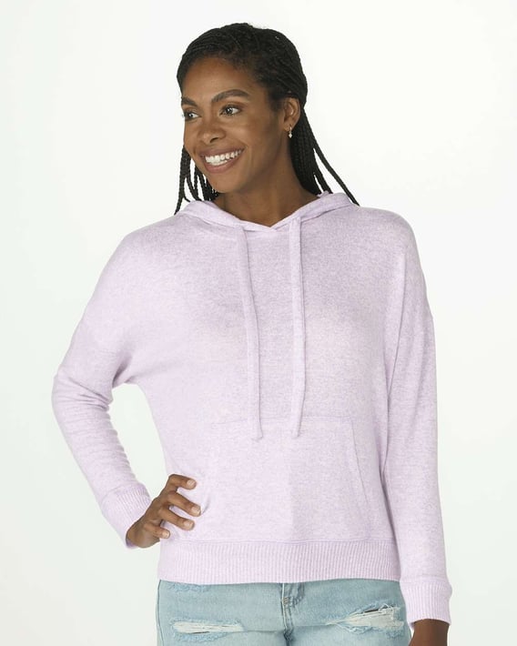 Front view of Women’s Cuddle Fleece Hooded Pullover