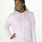 Front view of Women’s Cuddle Fleece Hooded Pullover