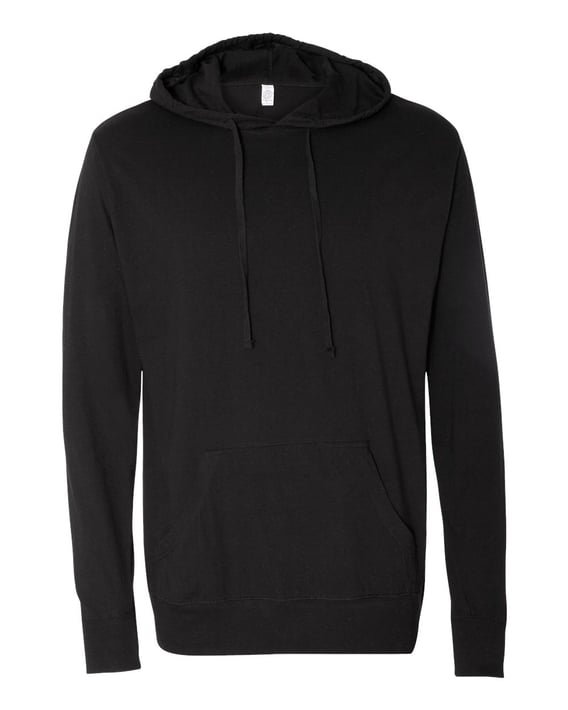 Front view of Lightweight Hooded Pullover T-Shirt