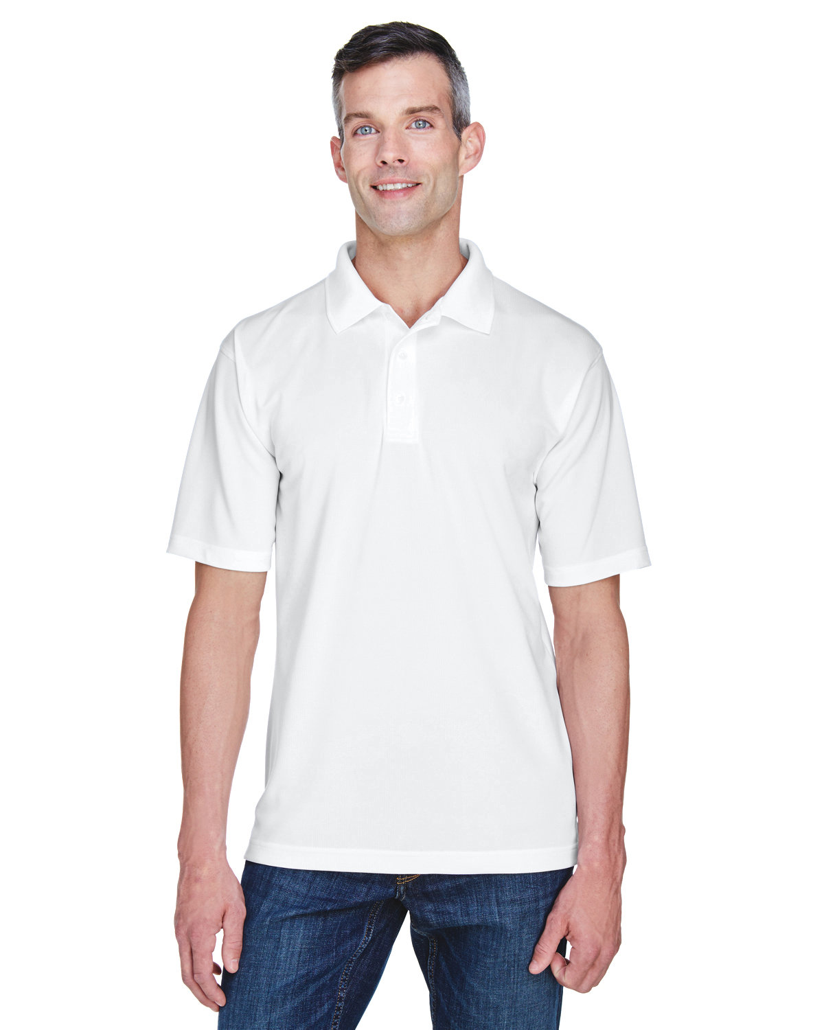 Front view of Men’s Cool & Dry Stain-Release Performance Polo