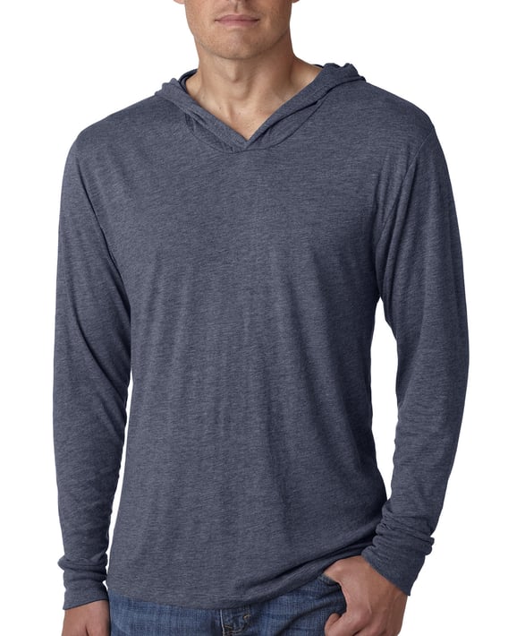 Front view of Adult Triblend Long-Sleeve Hoody