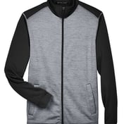 Front view of Newbury Colorblock Mélange Fleece Full-Zip Jacket