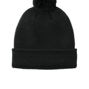 Front view of Cozy Pom Beanie