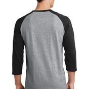 Back view of Core Blend 3/4-Sleeve Raglan Tee