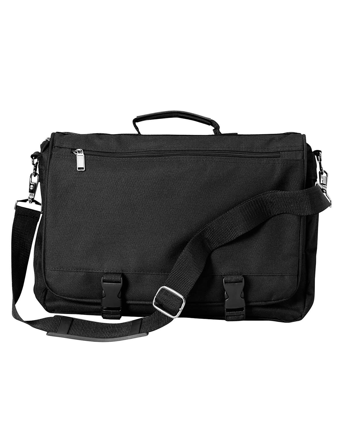 Front view of Corporate Raider Expandable Messenger Bag