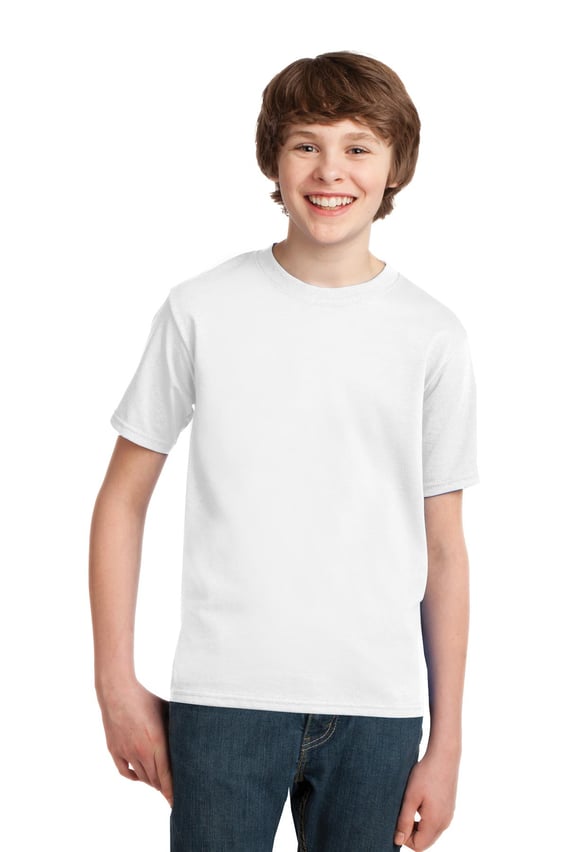 Front view of Youth Essential Tee
