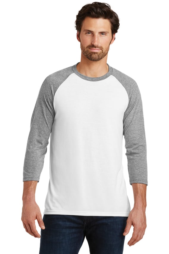Front view of Perfect Tri® 3/4-Sleeve Raglan