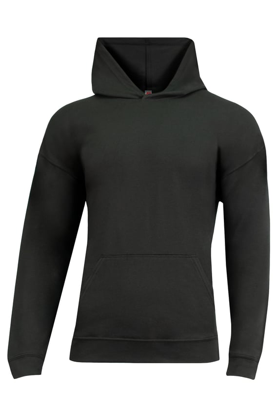 Front view of Softek Long Sleeve Hooded Tee