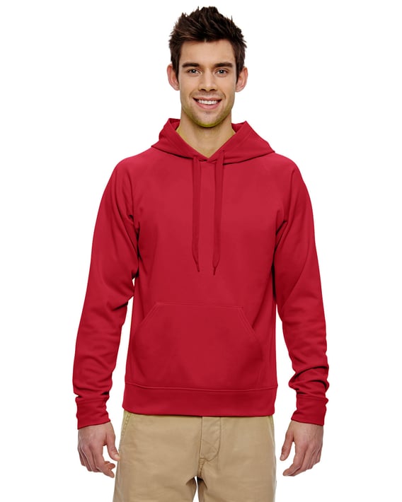 Front view of Adult 6 Oz. DRI-POWER SPORT Hooded Sweatshirt