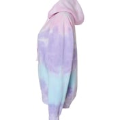 Side view of Youth Tie-Dyed Hooded Sweatshirt