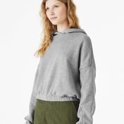 Side view of FWD Fashion Women’s Sponge Fleece Cinched Bottom Hoodie