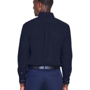 Back view of Men’s Tall Easy Blend™ Long-Sleeve Twill Shirt With Stain-Release