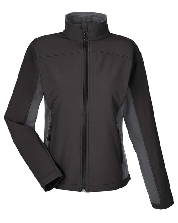 Front view of Women’s Soft Shell Colorblock Jacket