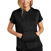 Front view of Women’s Performance Terry Short Sleeve Hoodie