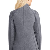 Back view of Women’s Heather Microfleece Full-Zip Jacket