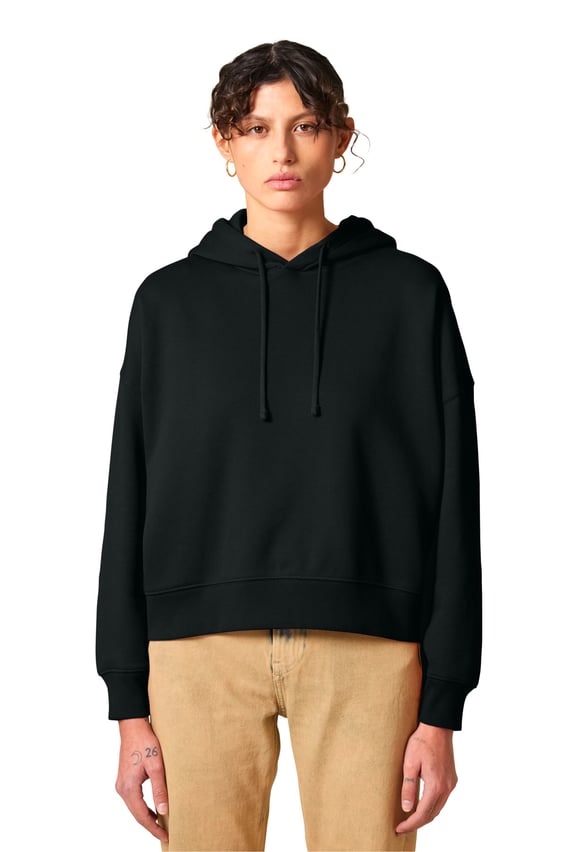 Front view of Women’s Stella Nora Hooded Sweatshirt