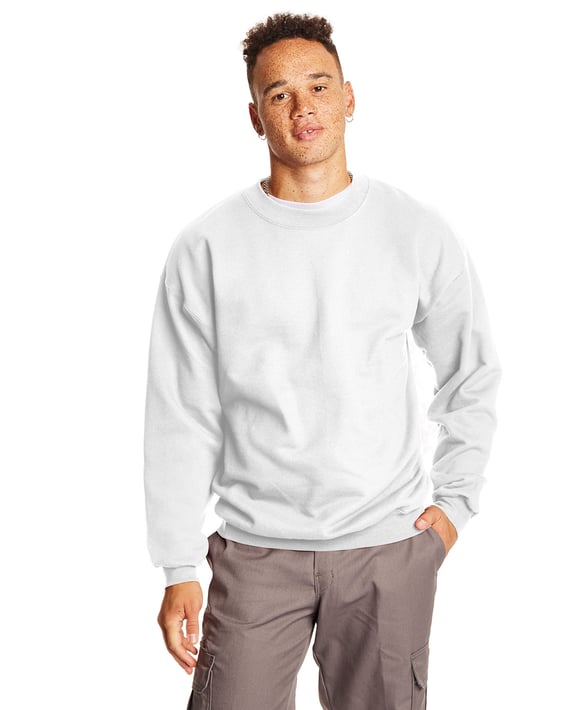 Front view of Adult Ultimate Cotton® 90/10 Fleece Crew
