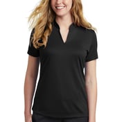 Front view of Ladies Dri-FIT Hex Textured V-Neck Top