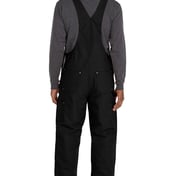 Back view of Short Firm Duck Insulated Bib Overalls