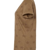 Side view of Women’s Star Print Scoop Neck Tee