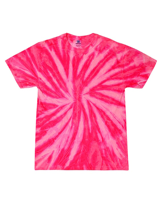 Front view of Youth 5.4 Oz., 100% Cotton Twist Tie-Dyed T-Shirt