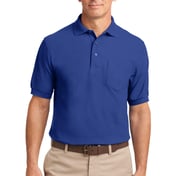 Front view of Tall Silk Touch Polo With Pocket