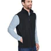 Side view of Cruise Two-Layer Fleece Bonded Soft Shell Vest
