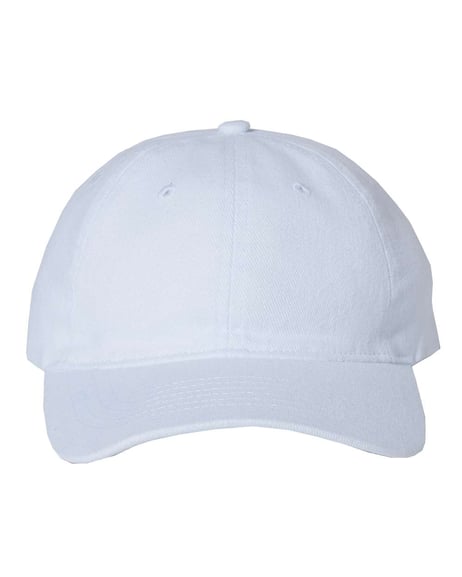 Front view of Heavy Brushed Twill Unstructured Cap