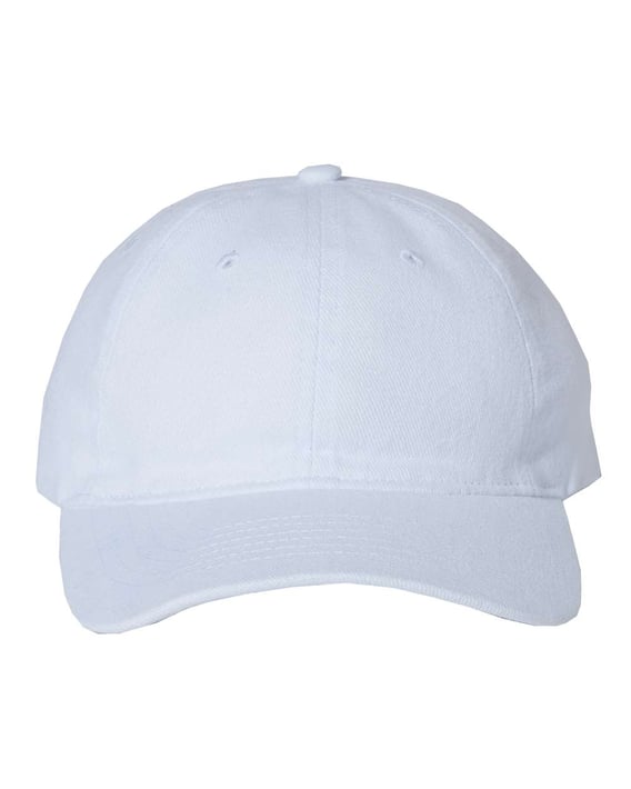 Front view of Heavy Brushed Twill Unstructured Cap