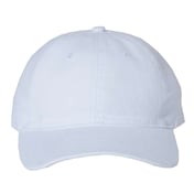 Front view of Heavy Brushed Twill Unstructured Cap