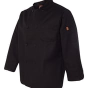 Side view of Black Traditional Chef Coat