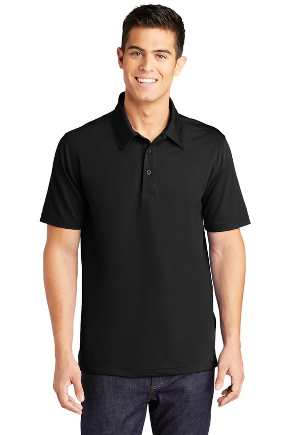 Front view of PosiCharge® Active Textured Polo
