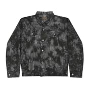 Front view of Tie-Dyed Denim Jacket